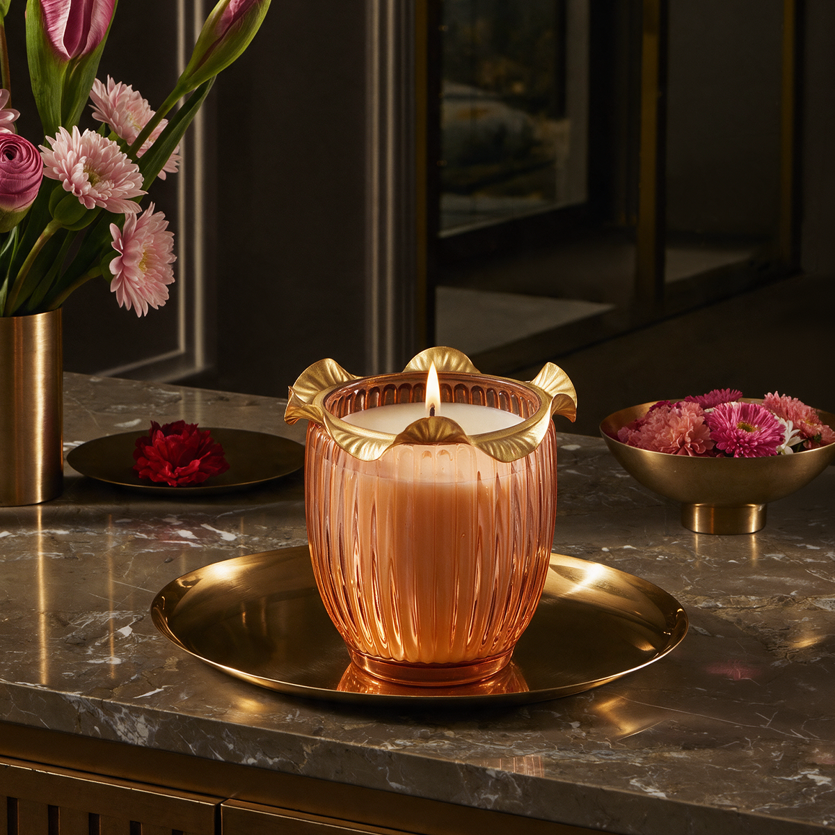 Festive Scented Candle- Mandarin