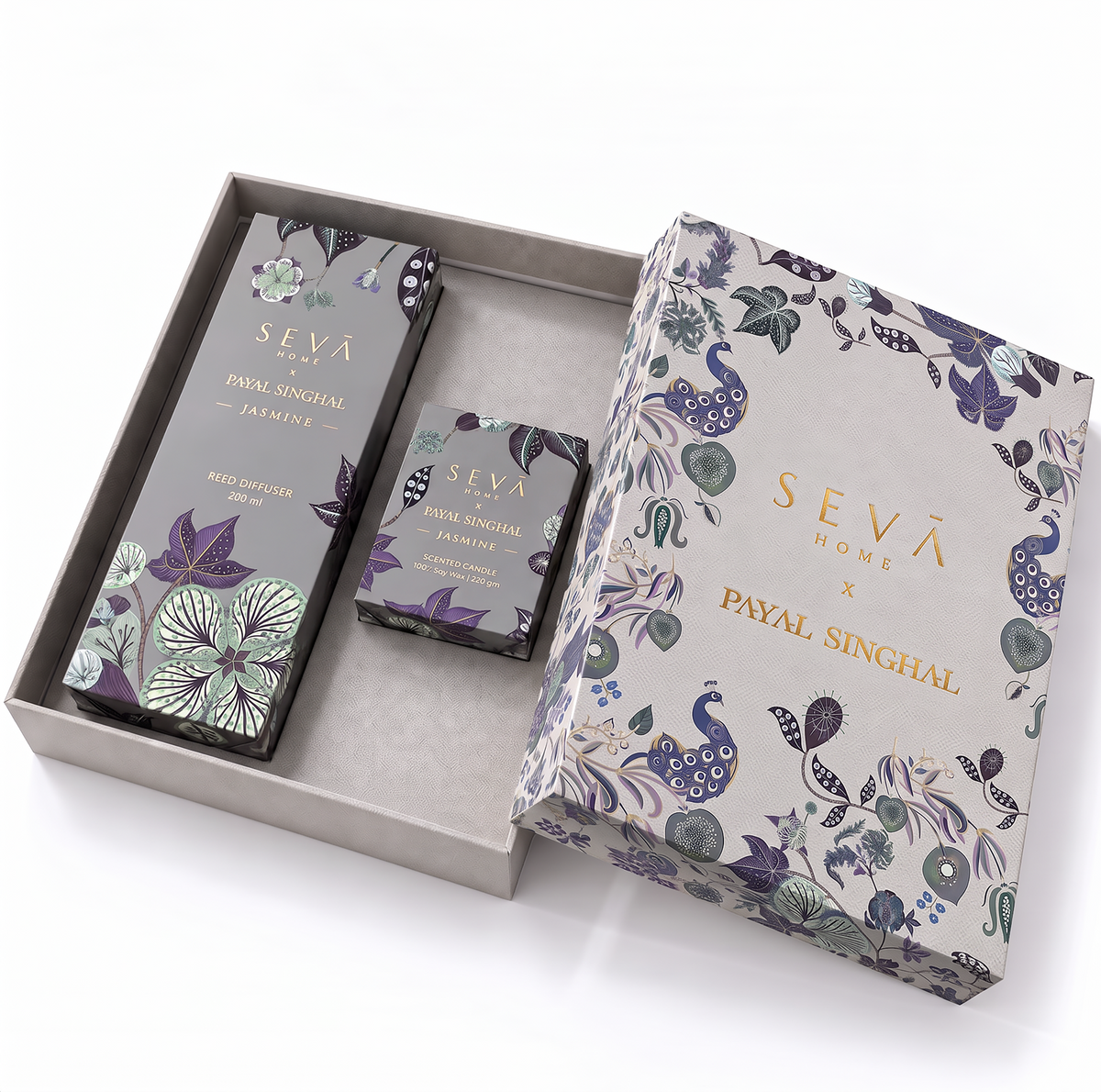 Seva Home x Payal Singhal Gift Set (Candle + Diffuser) - Jasmine