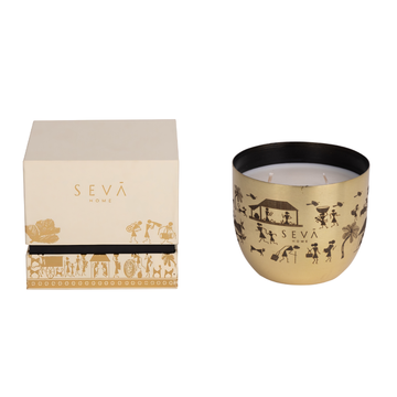 Heirloom Scented Candle - Dil Se (Rustic Roots - Gold) - Classic