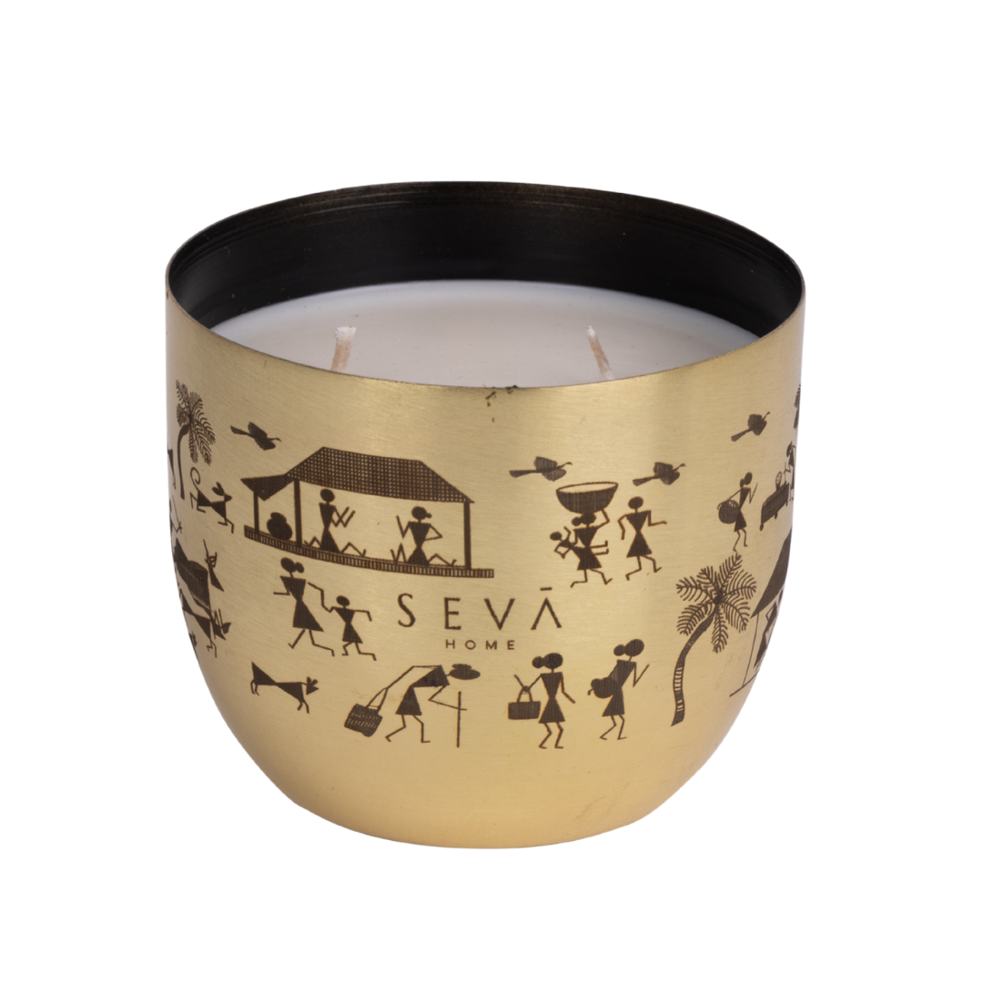 Heirloom Scented Candle - Dil Se (Rustic Roots - Gold) - Classic