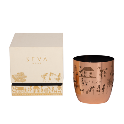 Heirloom Candle - Dil Se (Rustic Roots - Rose Gold) - Large