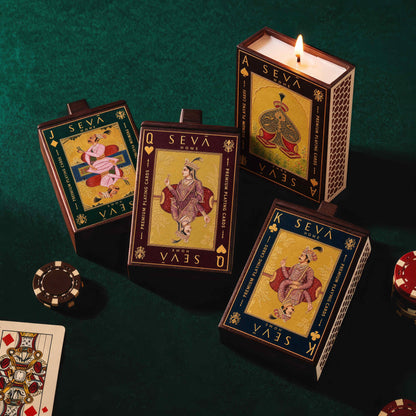 Seva Home x Suryakant Lokhande The Playing Cards Edit – Set of 4