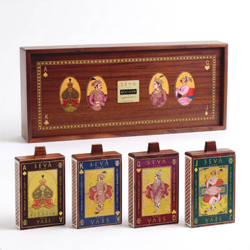 Seva Home x Suryakant Lokhande The Playing Cards Edit – Set of 4