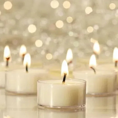 Tea Lights - Noir (Set of 50)