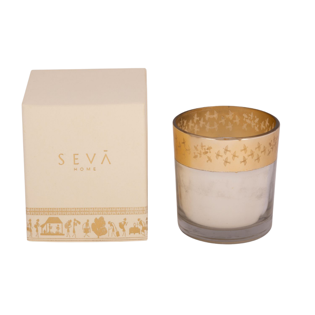 Enchante Scented Candle - Dil Se (Saffron Silk - Birds)