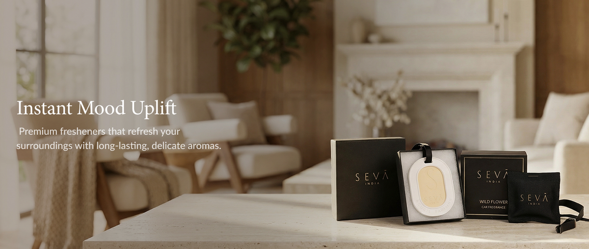 Seva Home home fragrance collection banner