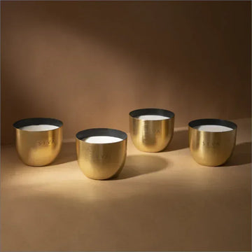Heirloom Candle - Set Of 4 - Bloom (Gold)
