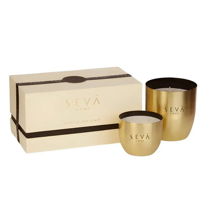 Heirloom Scented Candle -Set Of 2 - Bloom (Gold)