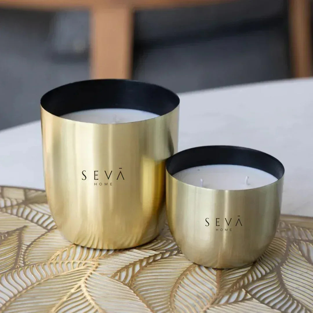 Heirloom Scented Candle -Set Of 2 - Bloom (Gold)