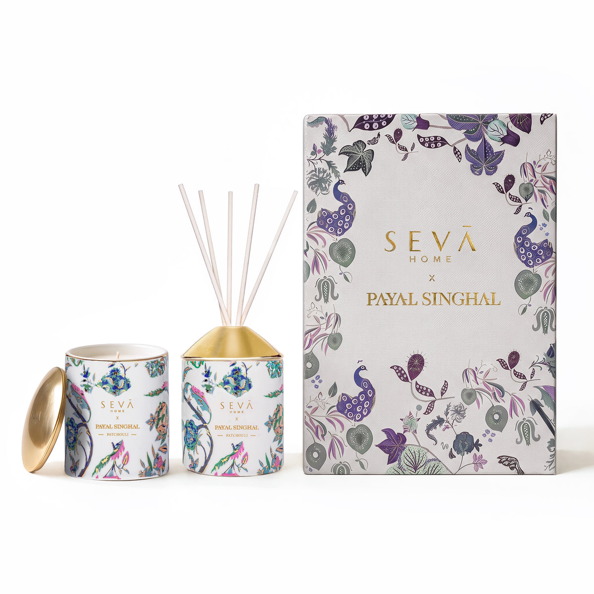 Seva Home x Payal Singhal Gift Set (Candle + Diffuser) - Patchouli