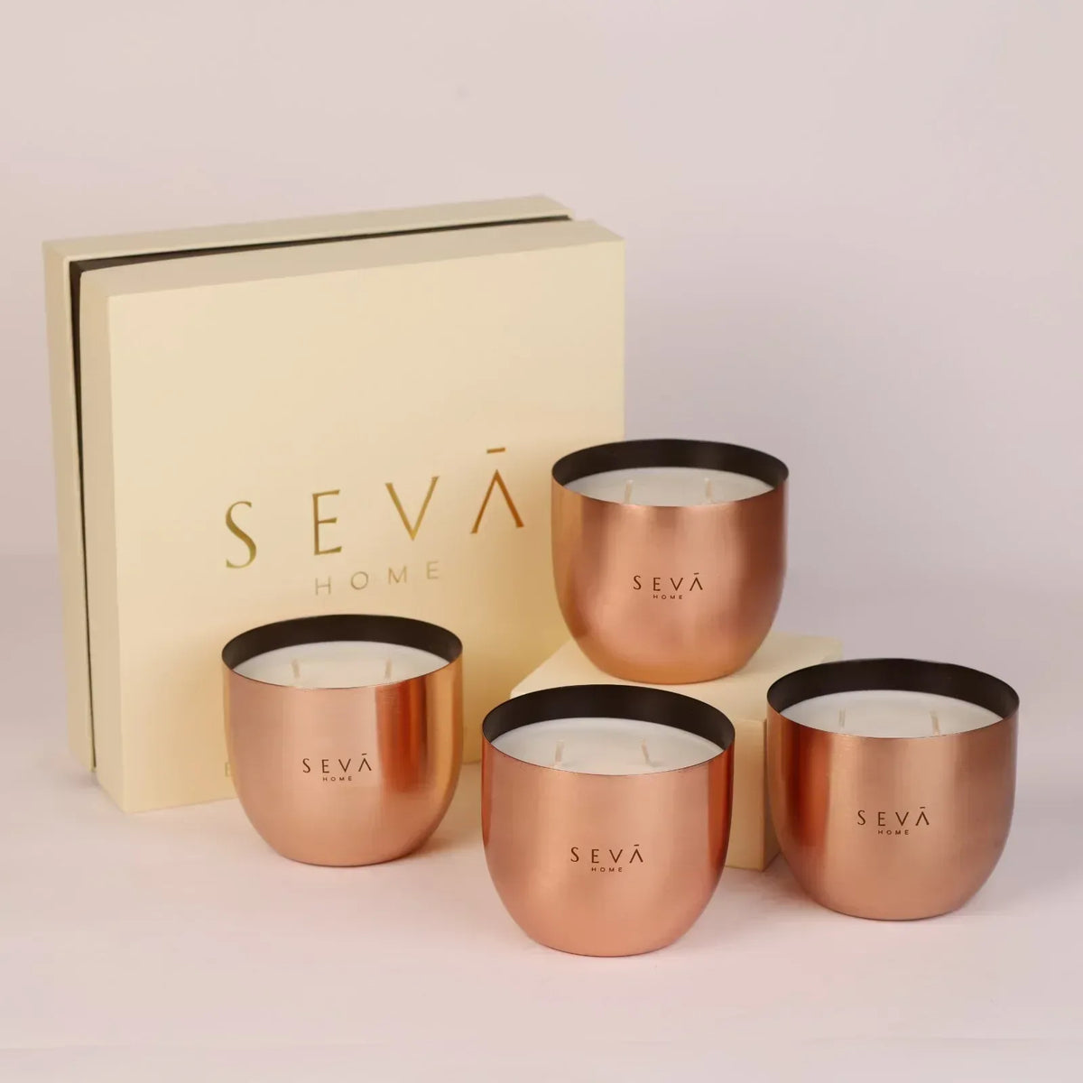 Heirloom Scented Candle - Set Of 4 - Berries (Rose Gold)