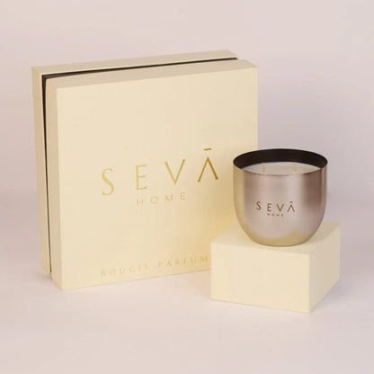 Heirloom Scented Candle - Set Of 4 - Aqua (Silver)
