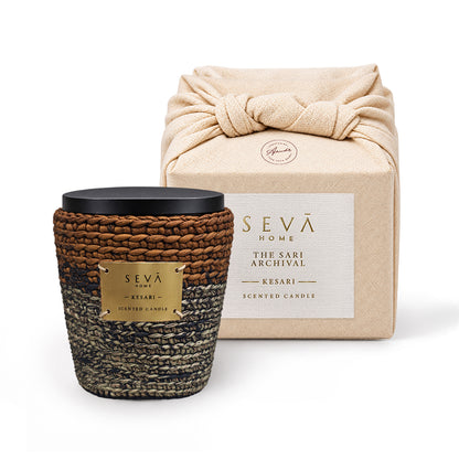 Sari Archival Scented Candles (Black & Grey)