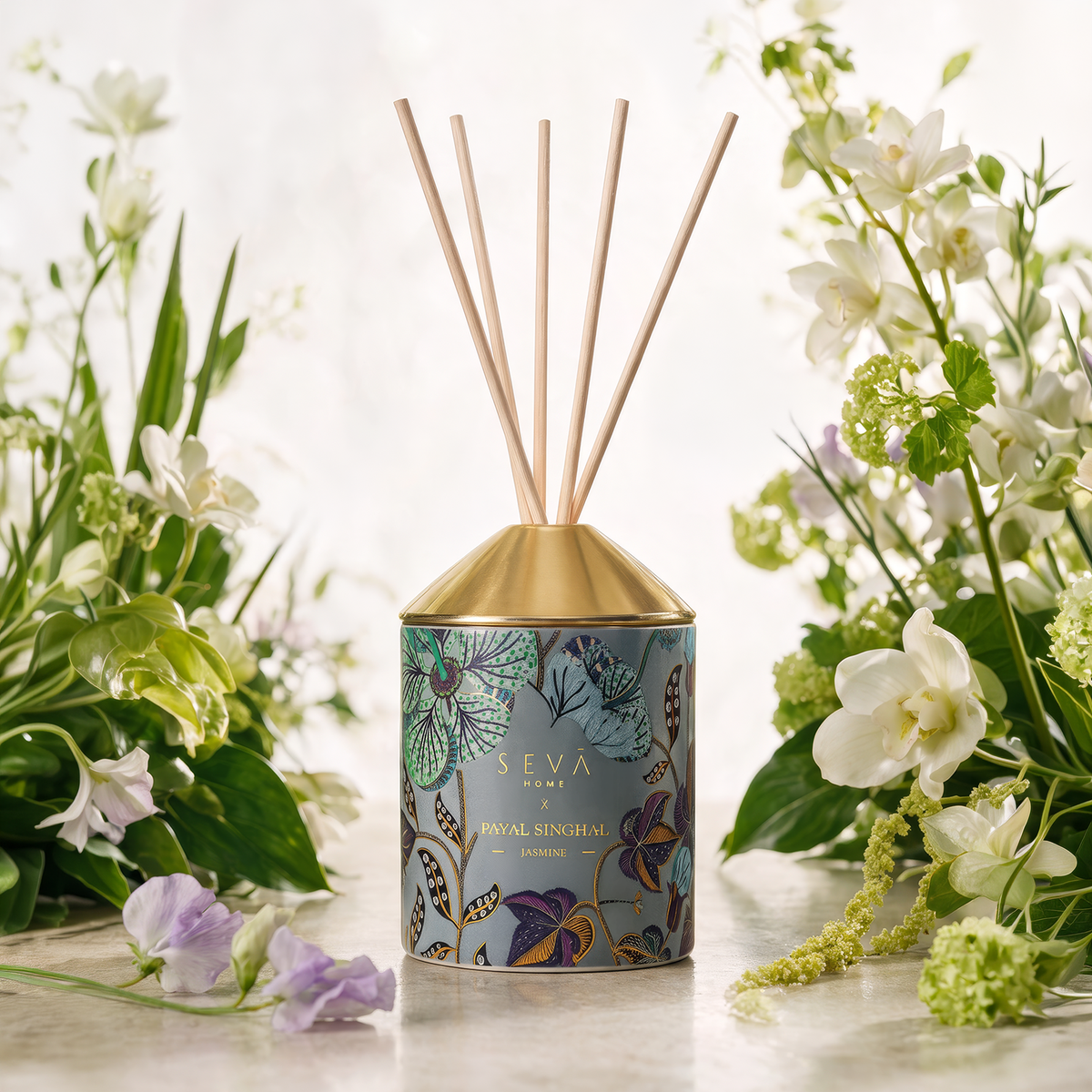 Seva Home x Payal Singhal Reed Diffuser - Jasmine