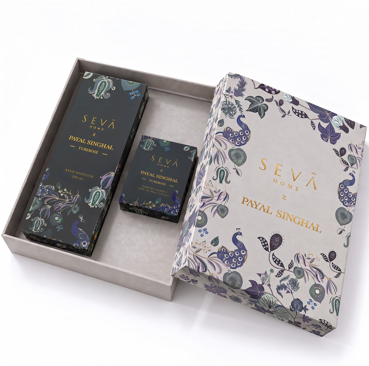 Seva Home x Payal Singhal Gift Set (Candle + Diffuser) - Tuberose