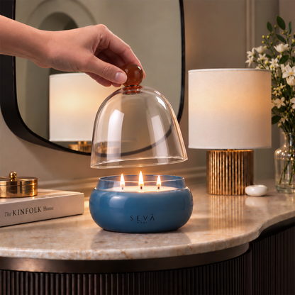 Cloche Scented Candle - Aqua
