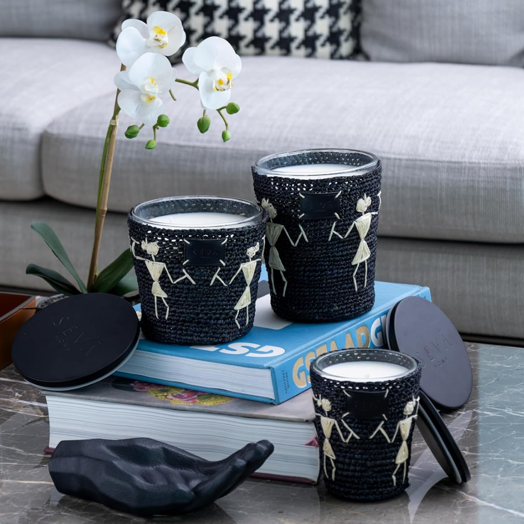 Avante Garde Candle - Dil Se - Mandarin (Black - Large)