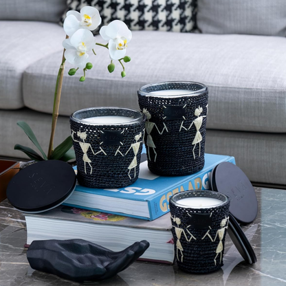 Avante Garde Candle - Dil Se - Mandarin (Black - Large)