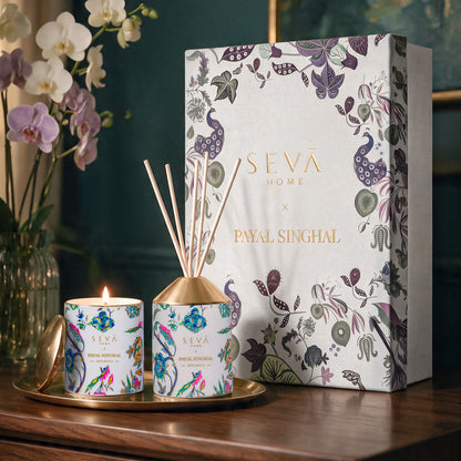 Seva Home x Payal Singhal Gift Set (Candle + Diffuser) - Patchouli